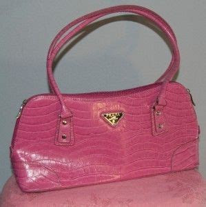 prada milano pink purse